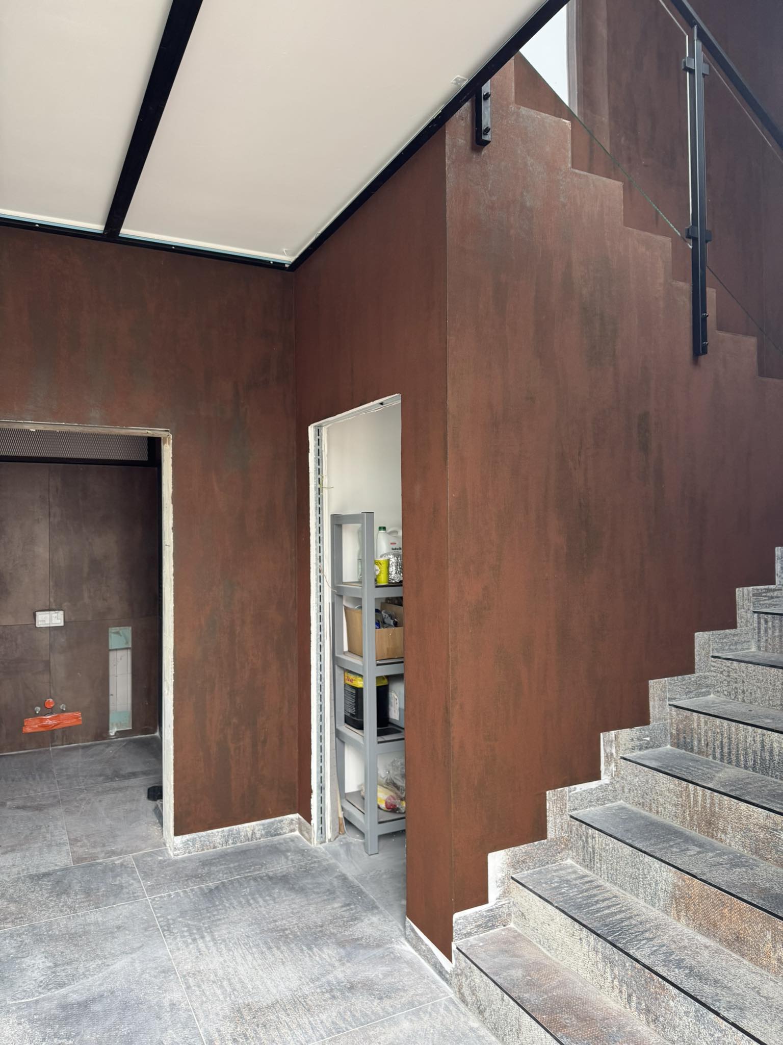 Rdza Corten – tynk imitujący stal cortenowską – tynk dekoracyjny, Sztuka Struktury